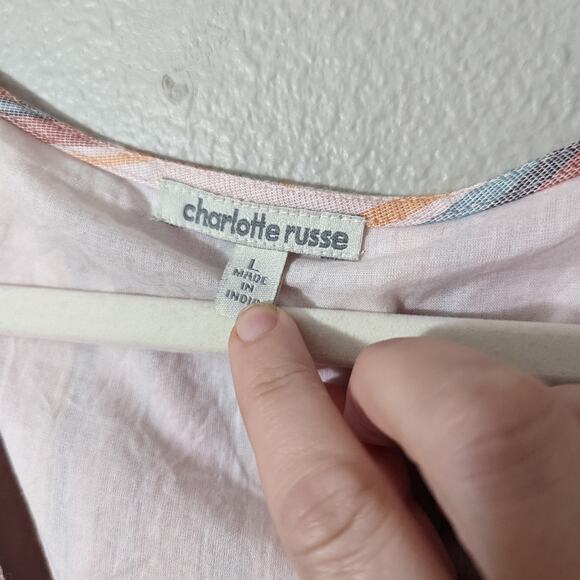 Charlotte Russe Striped Button Down Dress - Picture 2 of 3